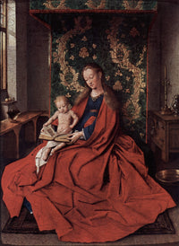 The Ince Hall Madonna (The Virgin and Child Reading) by Jan van Eyck — hand-painted eco oil painting reproduction on canvas