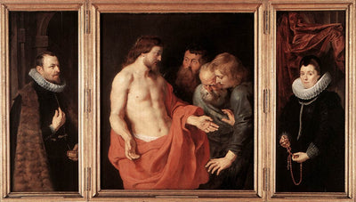 The Incredulity of St. Thomas in kitchen