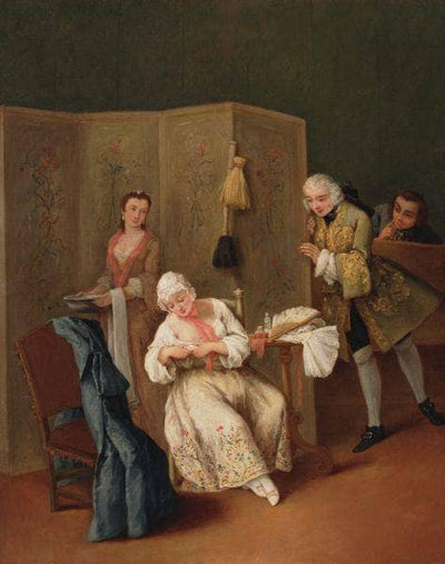 The Indiscreet Gentleman by Pietro Longhi — oil painting reproduction