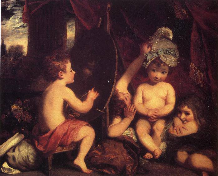 The Infant Academy by Joshua Reynolds — hand-painted cultural oil painting reproduction on canvas