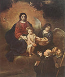 The Infant Jesus Distributing Bread to Pilgrims by Bartolome Esteban Murillo — religion oil painting wall art, Baroque