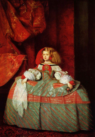 The Infanta Maria Marguerita in Pink by Diego Velazquez — oil painting reproduction