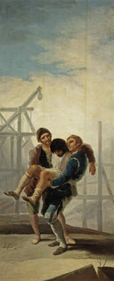 The Injured Mason by Francisco Goya, seascapes oil painting wall art, Romanticism