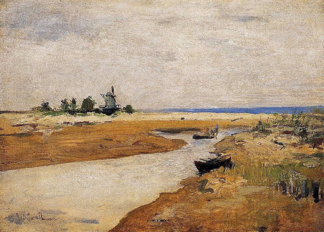 The Inlet by John Henry Twachtman — hand-painted landscape oil painting reproduction on canvas