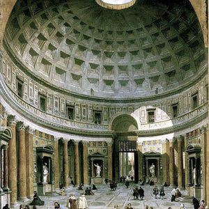 The interior of the Pantheon (Rome)
