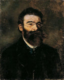 The Internist Professor Samuel Stern by Anton Romako — male oil painting wall art, Realism