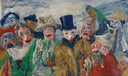 The Intrigue by James Ensor — group oil painting wall art, Expressionism