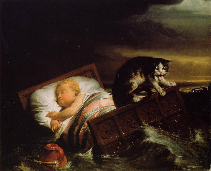 The Inundation of The Biesbosch in 1421 by Sir Lawrence Alma-Tadema — hand-painted surrealism oil painting reproduction on canvas