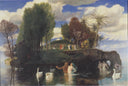 The Island of Life by Arnold Böcklin — hand-painted landscape oil painting reproduction on canvas