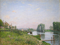The Island of Saint Denis by Alfred Sisley — hand-painted botanical oil painting reproduction on canvas
