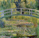 The Japanese Bridge (The Water-Lily Pond) by Claude Monet — hand-painted botanical oil painting reproduction on canvas