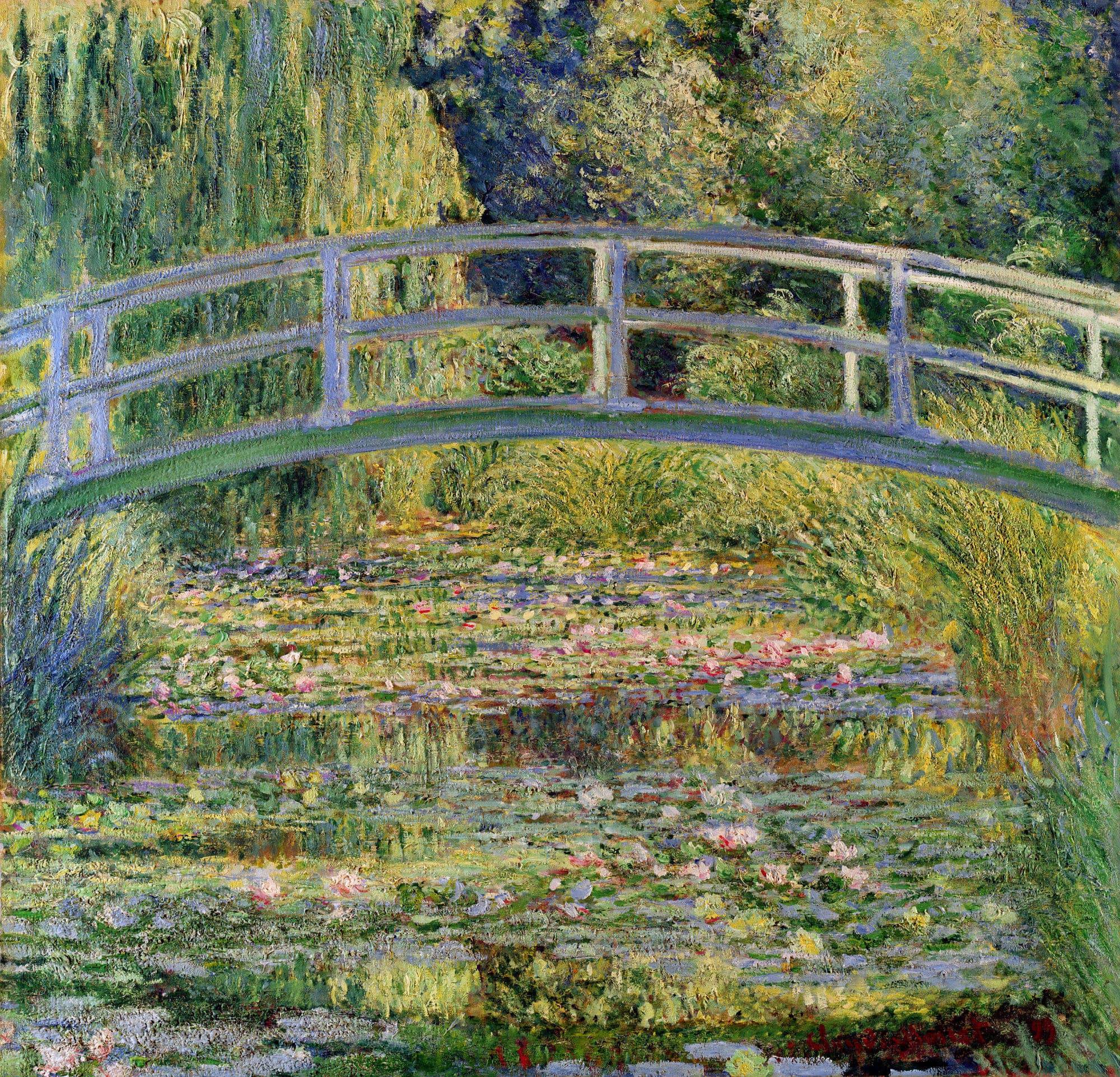 The Japanese Bridge (The Water-Lily Pond) - Claude Monet