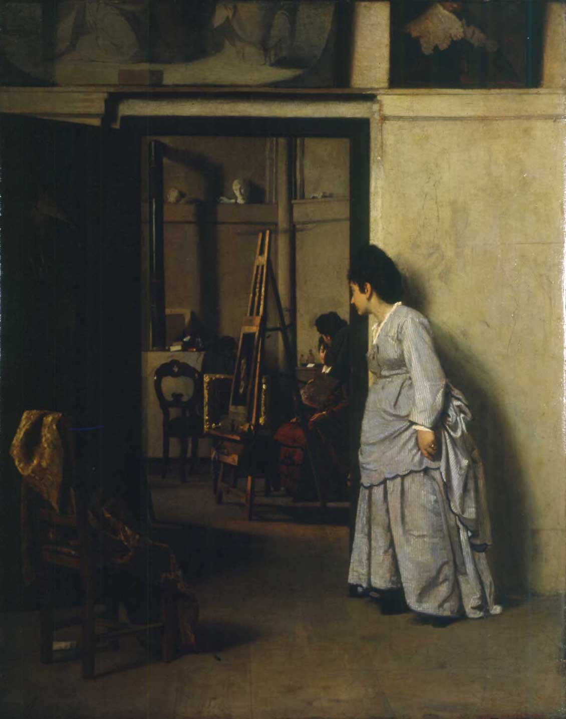 The jealous wife - Giacomo Favretto