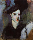 The Jewish Woman by Amedeo Modigliani — hand-painted portrait oil painting reproduction on canvas