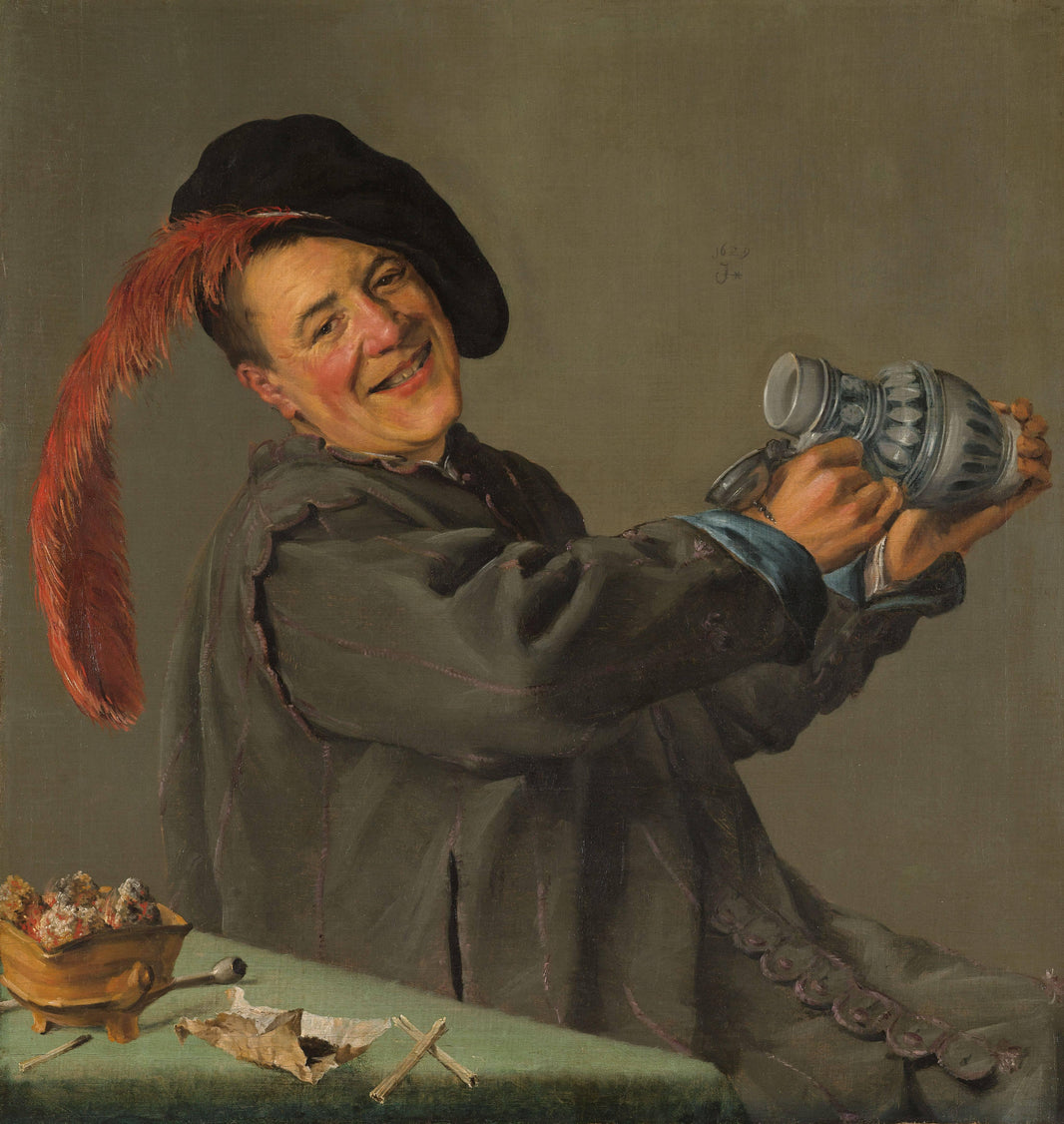 The Jolly Drinker by Judith Leyster — hand-painted portrait oil painting reproduction on canvas