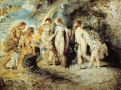 The Judgement of Paris in hallway
