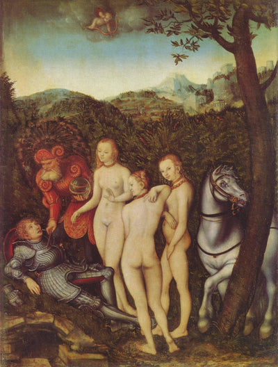 The Judgment of Paris in entryway