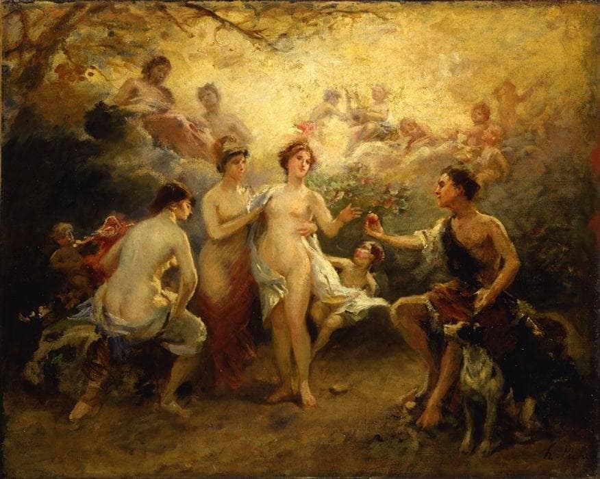 The Judgment of Paris by Henri-Pierre Picou — hand-painted portrait oil painting reproduction on canvas