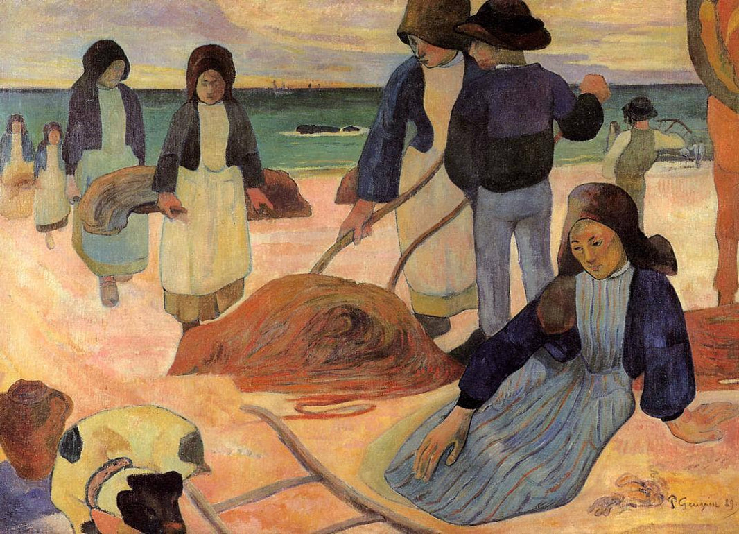 The Kelp Gatherers by Paul Gauguin — hand-painted animal oil painting reproduction on canvas