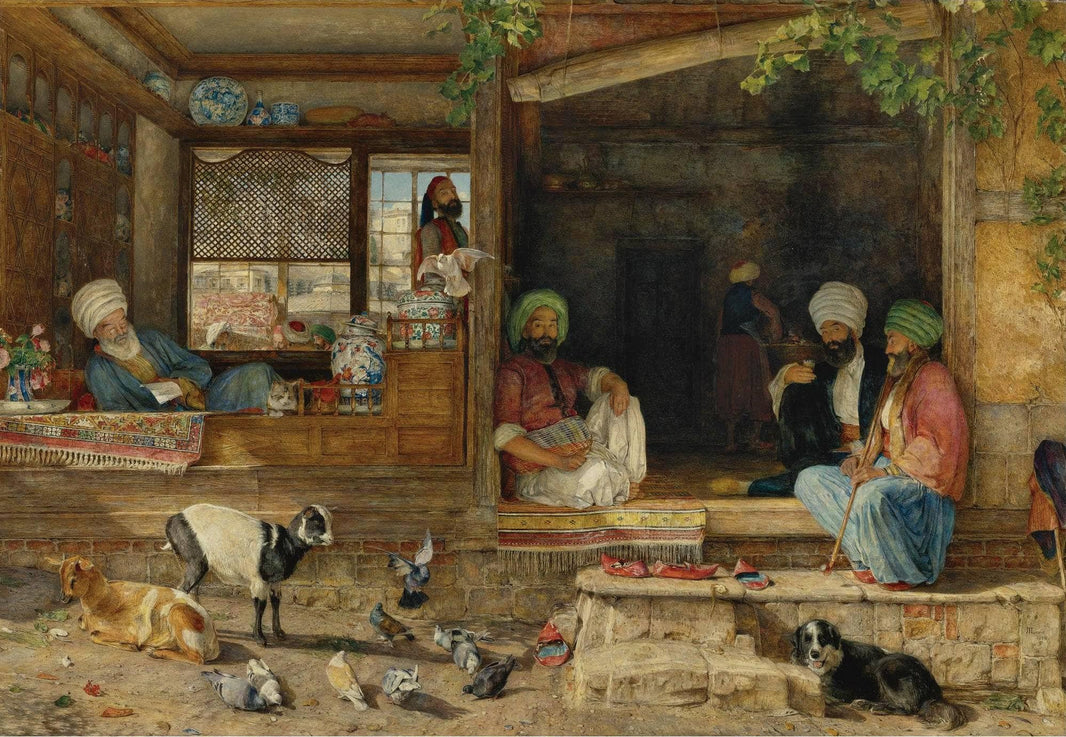 The Kibab Shop, Scutari, Asia Minor by John Frederick Lewis — hand-painted still oil painting reproduction on canvas