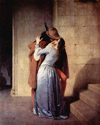 The Kiss by Francesco Hayez — hand-painted portrait oil painting reproduction on canvas