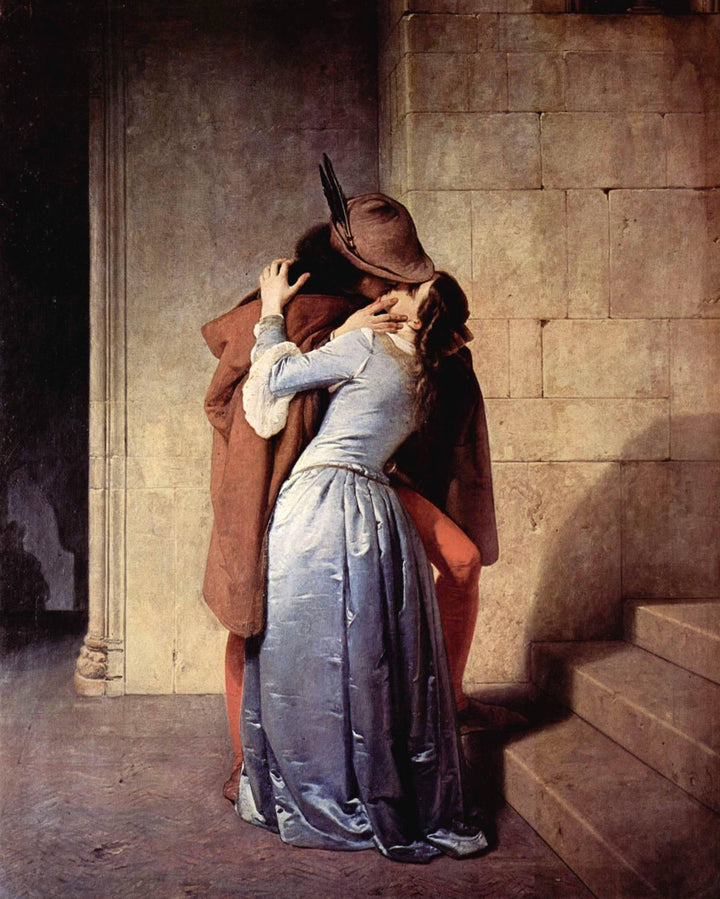 The Kiss by Francesco Hayez — hand-painted portrait oil painting reproduction on canvas