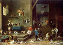 The Kitchen by David Teniers the Younger — hand-painted still oil painting reproduction on canvas
