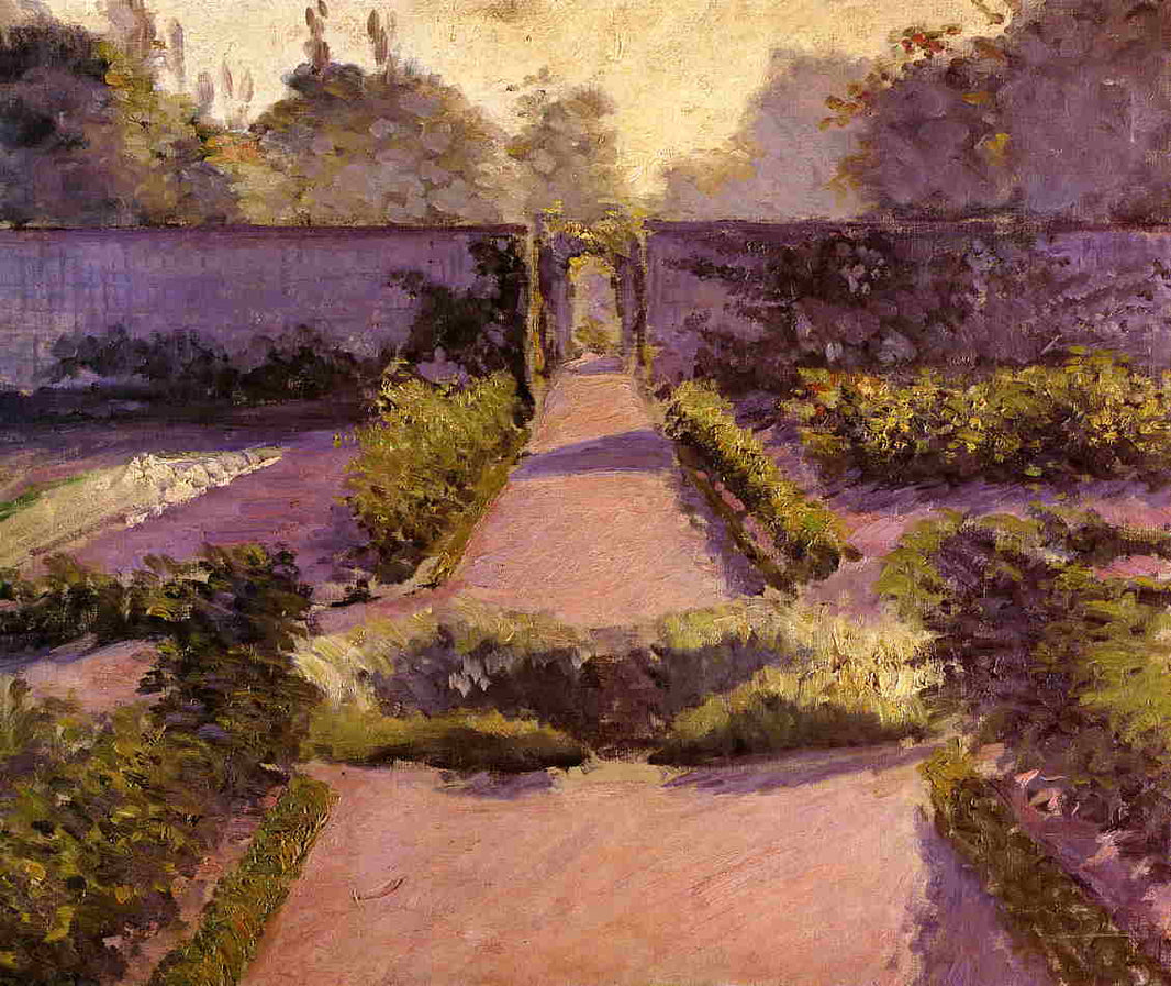 The Kitchen Garden, Yerres by Gustave Caillebotte — hand-painted botanical oil painting reproduction on canvas