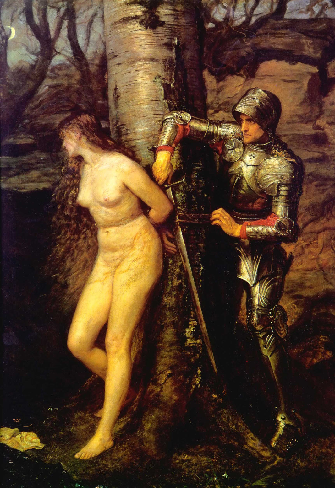 The Knight Errant by John Everett Millais — hand-painted cultural oil painting reproduction on canvas