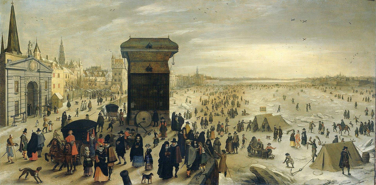 The Kranenhoofd on the Scheldt, Antwerp (Winter Pastime on the Scheldt in Antwerp)