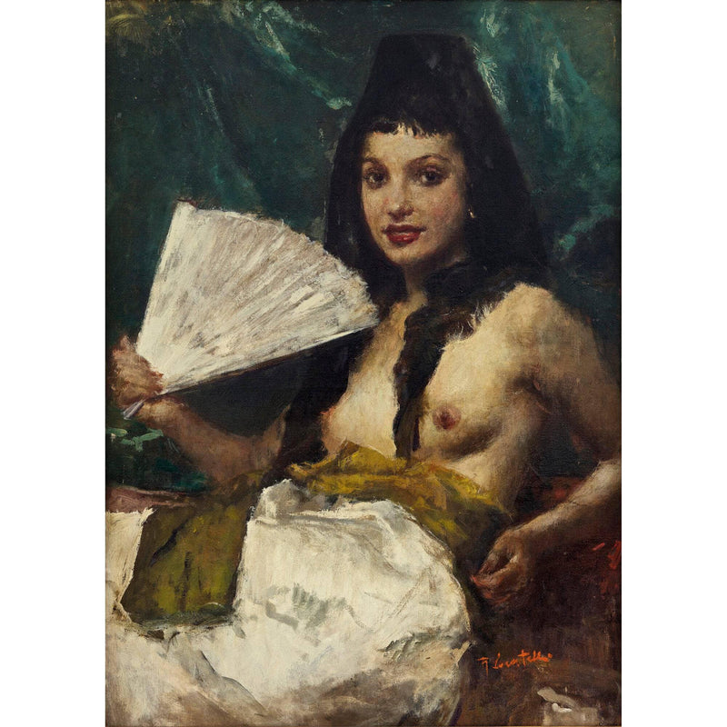 The lady from Madrid on gallery wrap