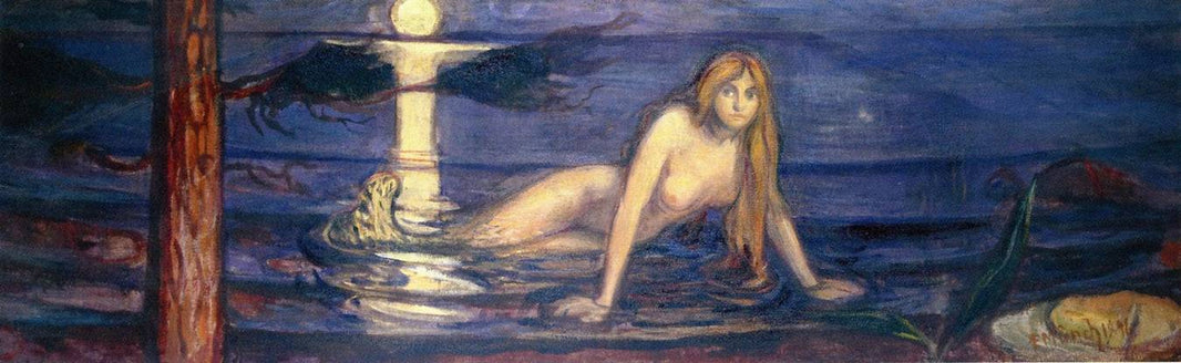The Lady from the sea by Edvard Munch, hand-painted cultural oil painting reproduction on canvas