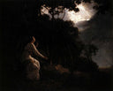 The Lady in Milton's Comus by Joseph Wright — seascapes oil painting wall art, Romanticism