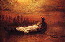 The Lady of Shalott by John Atkinson Grimshaw — hand-painted animal oil painting reproduction on canvas