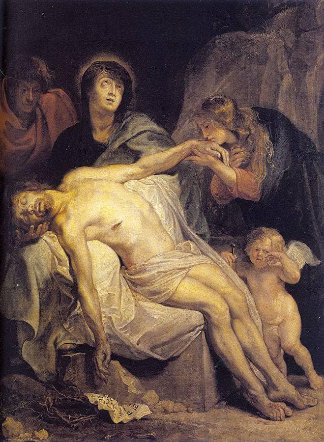The Lamentation by Anthony van Dyck — hand-painted cultural oil painting reproduction on canvas