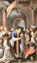 The Last Communion of St. Jerome by Agostino Carracci — hand-painted cultural oil painting reproduction on canvas