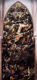 The Last Judgment by Tintoretto, religion oil painting wall art, Mannerism Late Renaissance