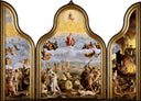The Last Judgment Triptych by Lucas van Leyden — city oil painting wall art, Northern Renaissance