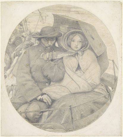 The Last of England by Ford Madox Brown — hand-painted cultural oil painting reproduction on canvas