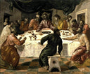 The Last Supper by El Greco — religion oil painting wall art, Mannerism Late Renaissance