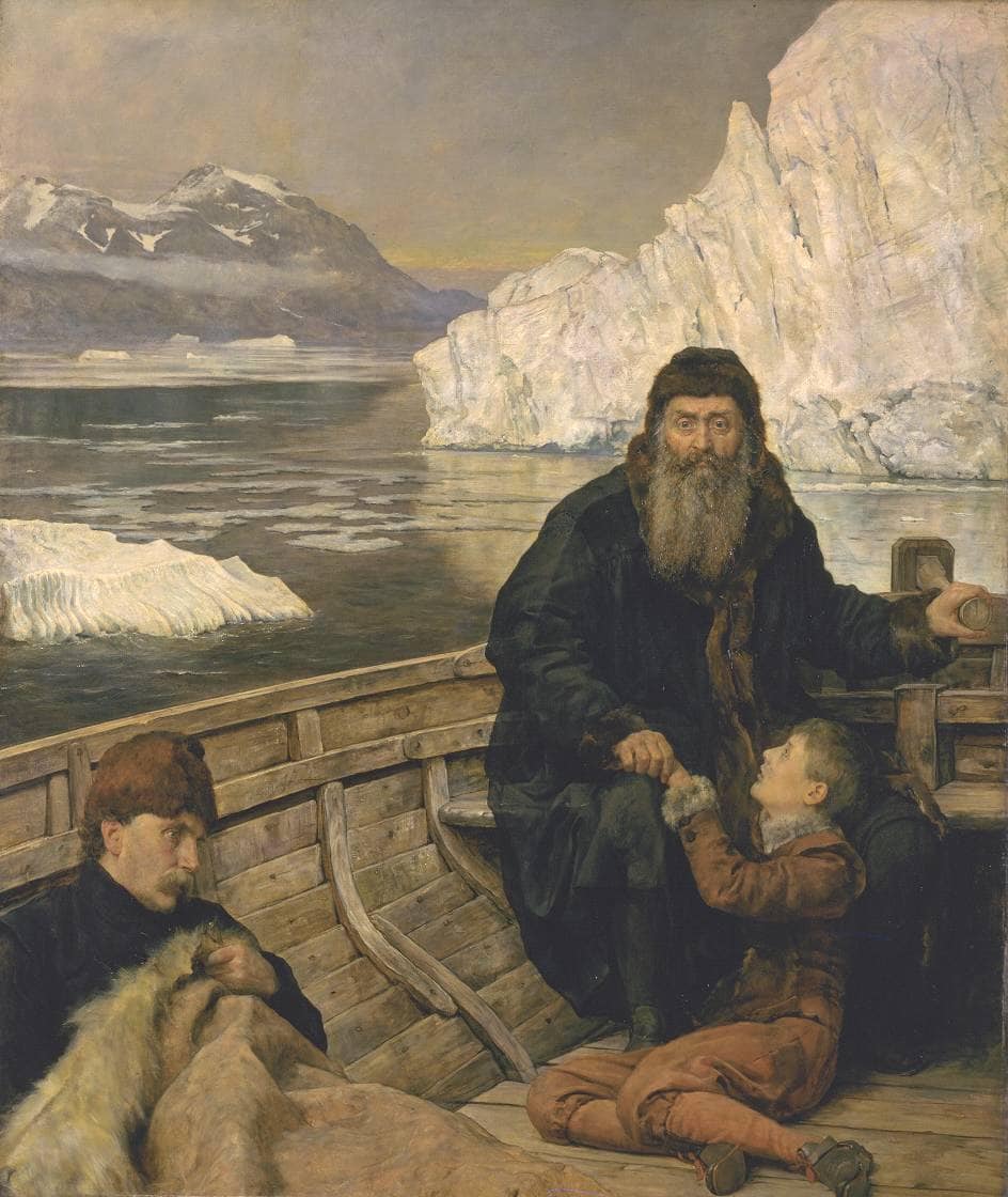 The Last Voyage of Henry Hudson by John Collier — hand-painted cultural oil painting reproduction on canvas