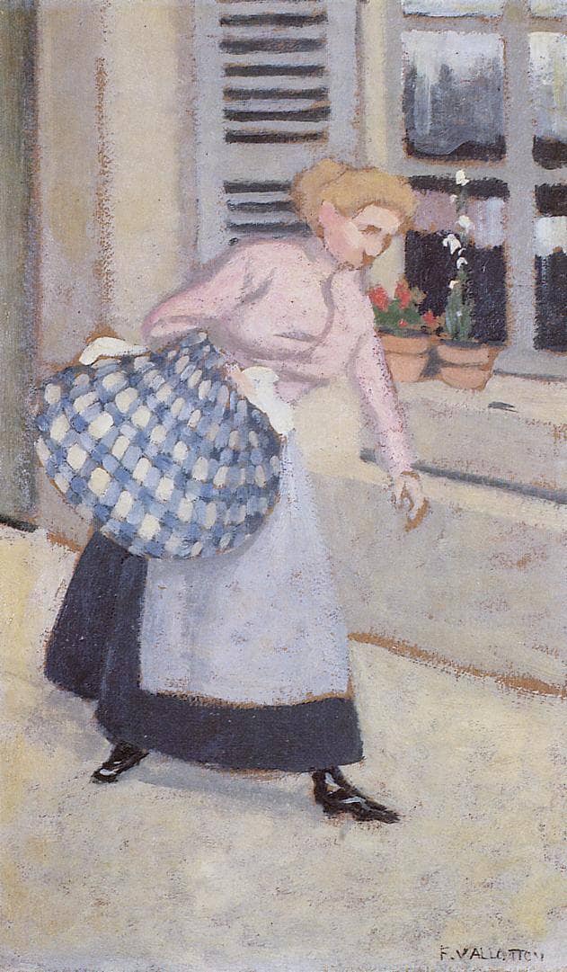 The Laundress by Felix Vallotton — hand-painted portrait oil painting reproduction on canvas