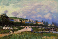 The Laundry by Alfred Sisley — hand-painted botanical oil painting reproduction on canvas