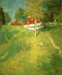 The Laundry, Branchville by Julian Alden Weir — rural oil painting wall art, Impressionism