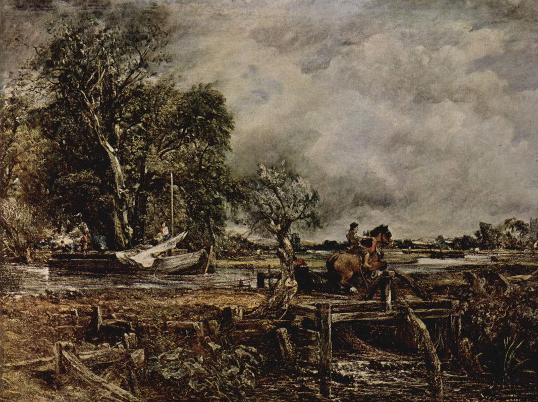 The Leaping Horse by John Constable — hand-painted animal oil painting reproduction on canvas