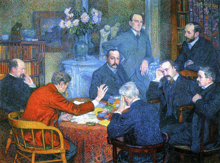 The Lecture by Emile Verhaeren - Theo van Rysselberghe