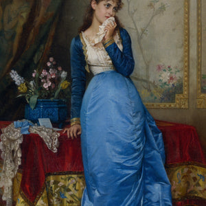 The Letter by Auguste Toulmouche — Oil Painting Reproduction