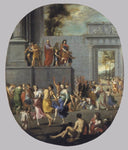 The Liberality of Louis XIII and Cardinal Richelieu by Jacques Stella — hand-painted cultural oil painting reproduction on canvas