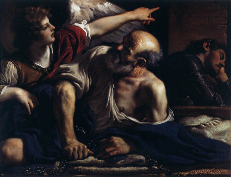 The Liberation of St Peter - Guercino