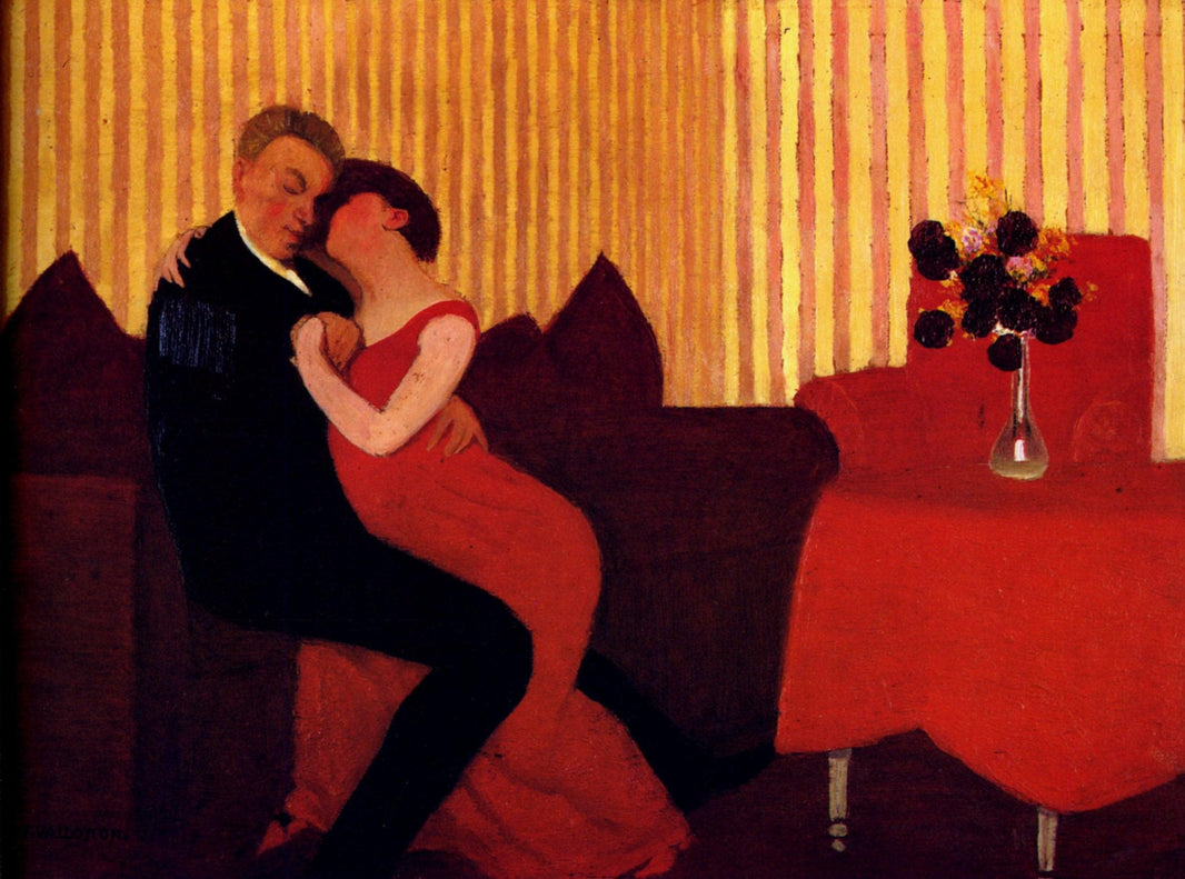 The Lie by Felix Vallotton — hand-painted portrait oil painting reproduction on canvas